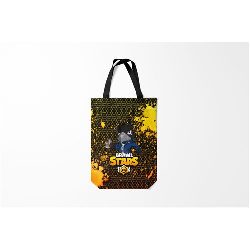 фото Сумка-шоппер / 31х42 см / геймерам / brawl stars crow burnettie