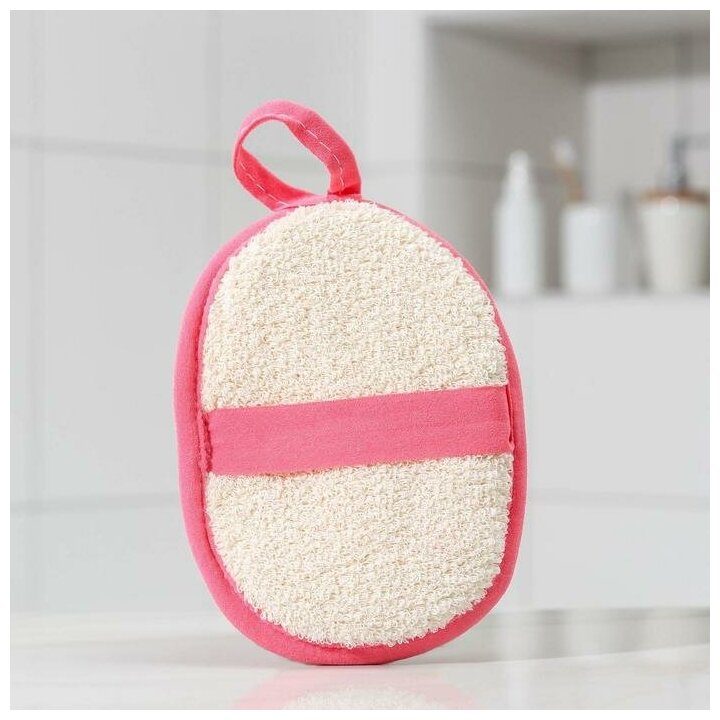 фото Спонж хлопковый «Нежность», 12×14 см, цвет микс