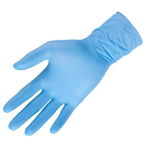 фото Перчатки нитриловые safe&care неопудренные tn303, размер s, 100 пар, 200 штук, голубые