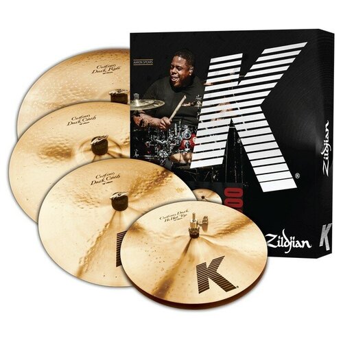 фото Zildjian k custom dark 5 pc cymbal set набор тарелок (14' хай-хет, 16' краш, 20' райд, 18' краш)