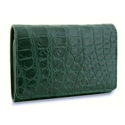 фото Гладкий женский кошелек из натуральной кожи крокодила exotic leather