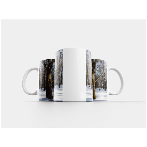 фото Кружка "зима, деревья, парк" 320 мл lotsprints