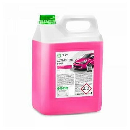 Автошампунь для бесконт. мойки Active Foam Pink (цветная пена) (6кг) 113121 - фотография № 2