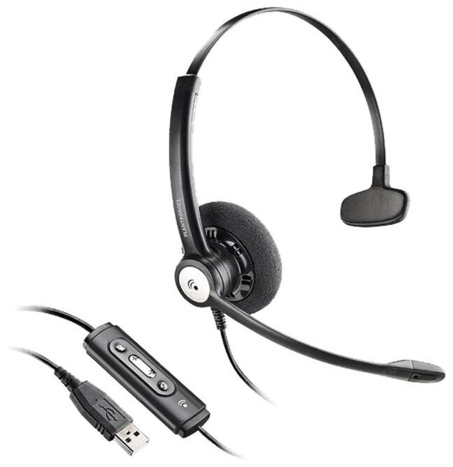 Гарнитура телефонная Plantronics Entera NC USB (HW111N-USB-M),USB, Lync