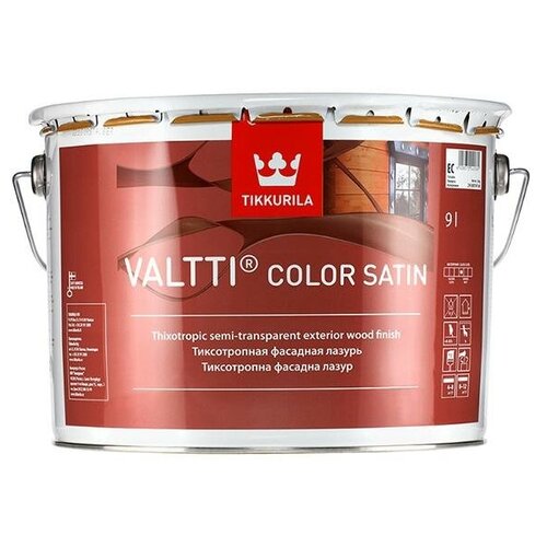Tikkurila Valtti Color Satin (Тиккурила Валтти колор сатин) лессирующий антисептик , вес:0.9 л , цвет: бесцветный Tikkurila Валтти колор сатин