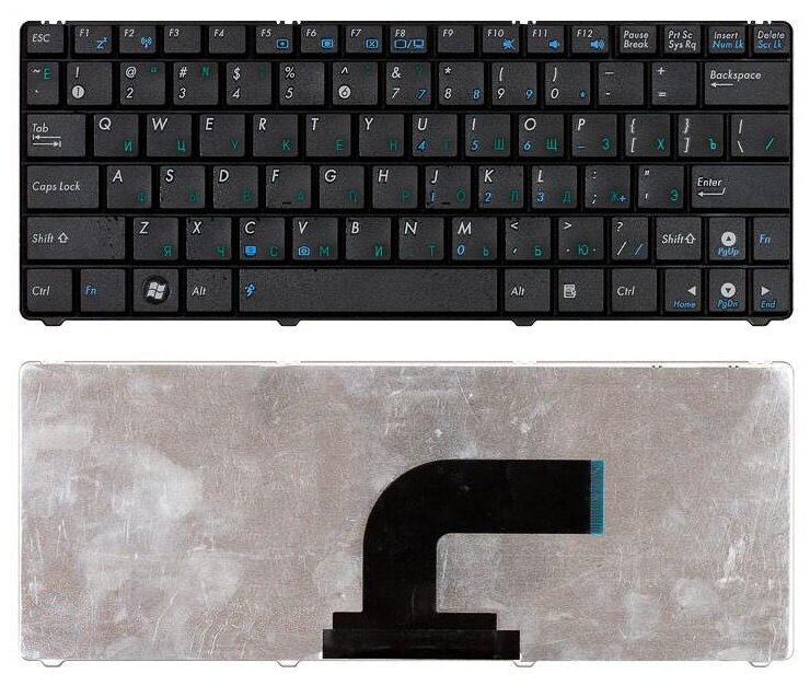 Клавиатура для ноутбука Asus Eee PC 1101 1101HA N10 N10E N10J черная