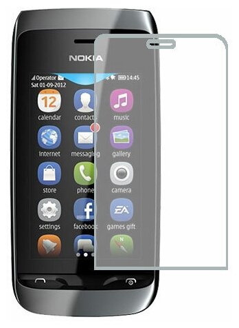 Nokia Asha 309 защитный экран Гидрогель Прозрачный (Силикон) 1 штука