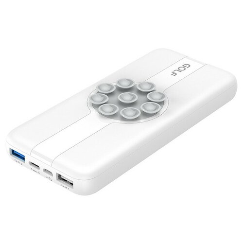 Внешний аккумулятор Golf Edgee Power Bank W21 10000mAh White