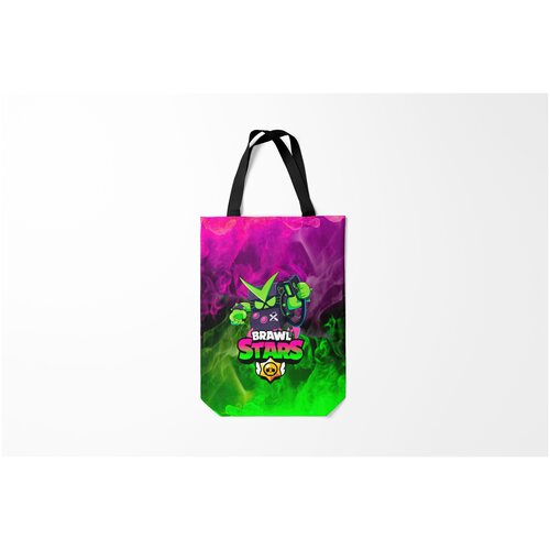 фото Сумка-шоппер / 31х42 см / геймерам / brawl stars virus 8 bit burnettie