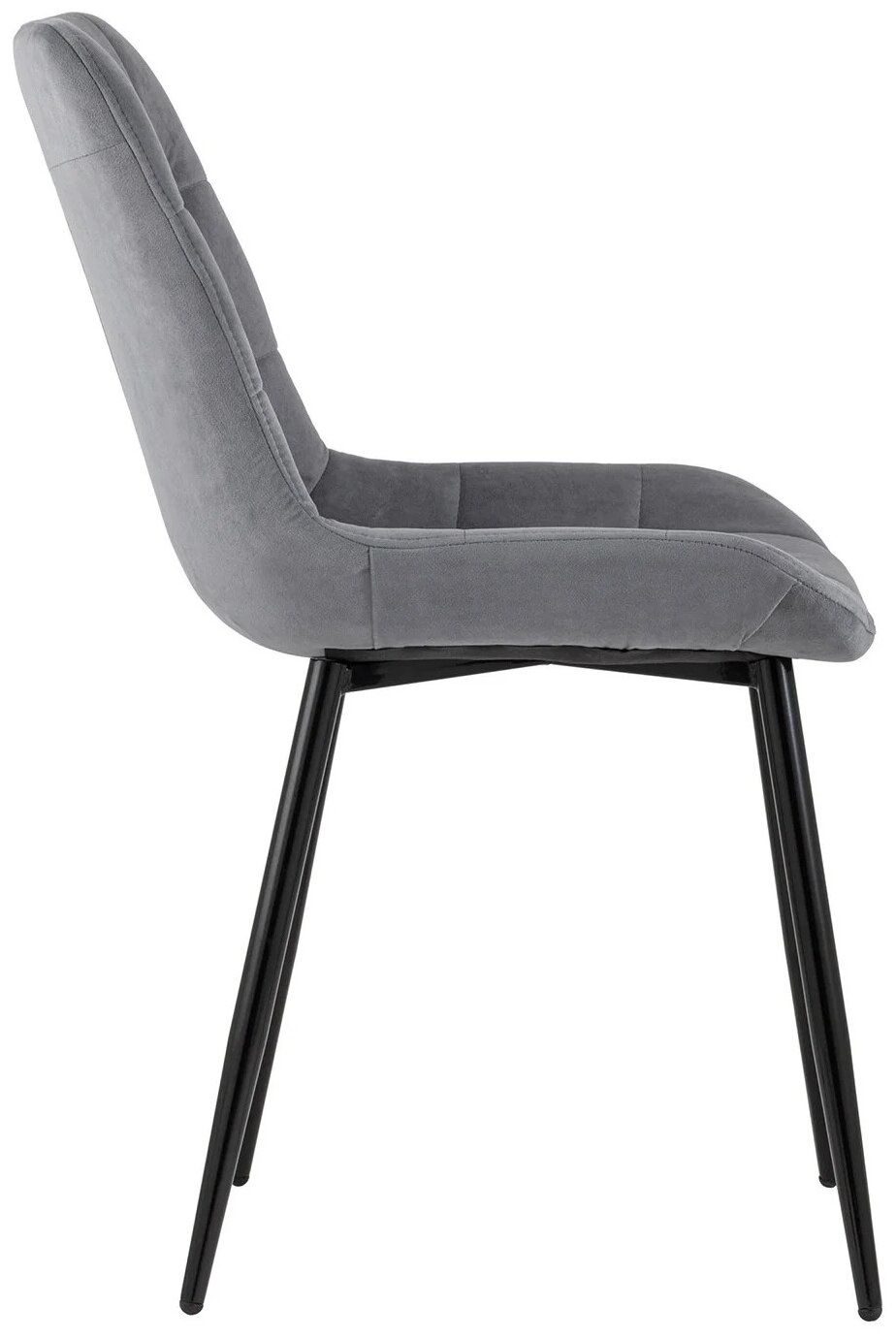 Стул AMF Комплект стульев для кухни 4 шт Флекс велюр серый