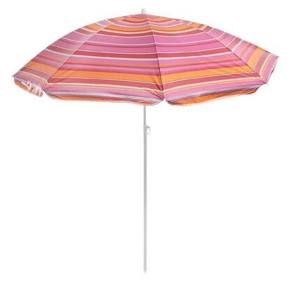 Зонт пляжный Модерн с серебряным покрытием, d=150 cм, h=170 см, микс Maclay 119127 .
