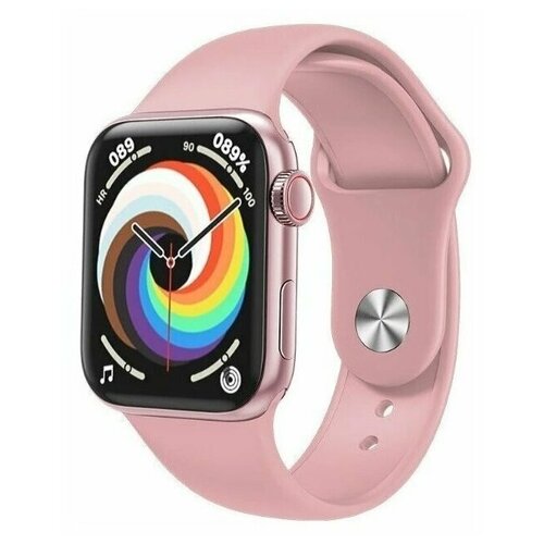 Умные смарт часы M26 PRO Smart Watch Watches PRO6 IOSAndroid с Full touch экраном беспроводной зарядкой приемом- ответом звонков 44 мм Розовое - золото 229400₽