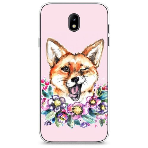 фото Силиконовый чехол "подмигивающая лиса" на samsung galaxy j7 2017 / самсунг галакси джей 7 2017 case place