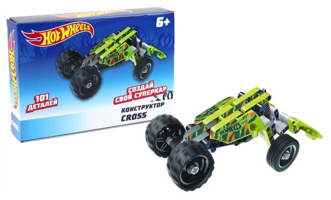 Конструктор Hot Wheels Cross, 101 деталь T15401