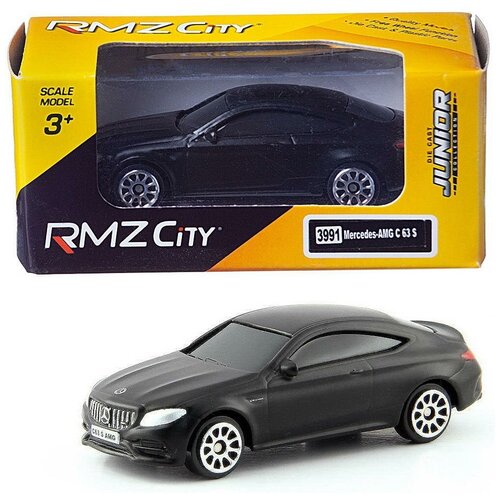 Машинка металлическая Uni-Fortune RMZ City 1:64 Mercedes-Benz C63 S AMG Coupe 2019 легковой автомобиль rmz city mercedes benz c63 s amg coupe 2019 344991s 1 64 9 см желтый