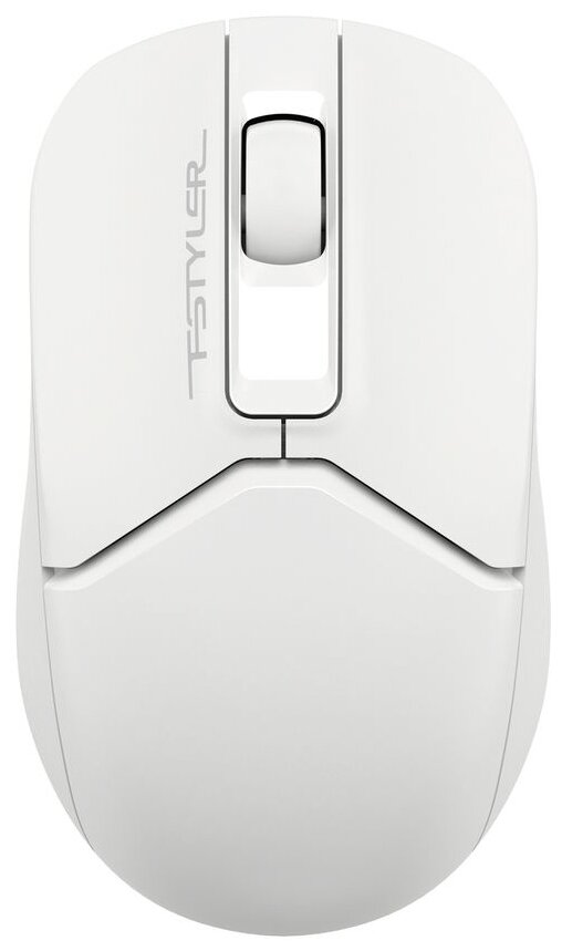 Мышь A4Tech Fstyler FG12, оптическая, беспроводная, USB, белый