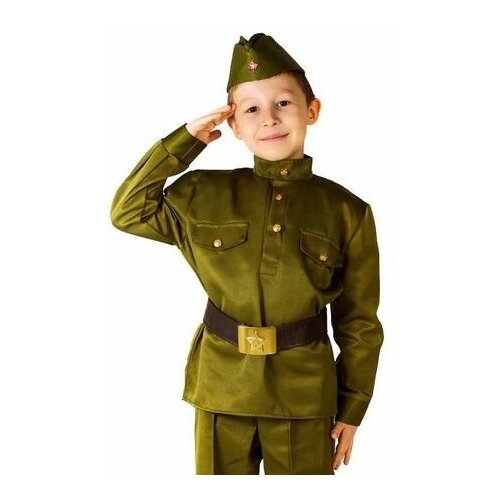 Детская военная форма солдат Люкс, на рост 140-152 см, 8-10 лет, Бока 2710-бока детский костюм пограничник на рост 140 152 см 8 10 лет бока 2666 бока