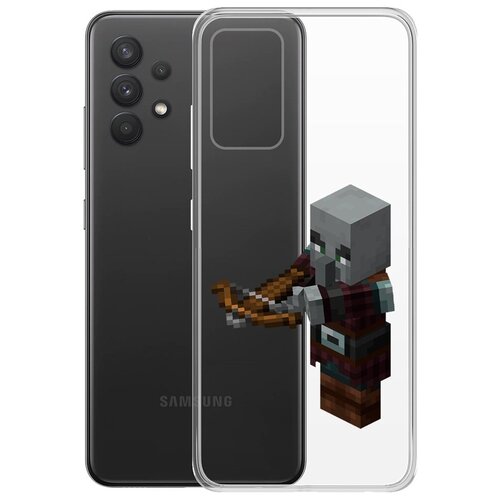 Чехол-накладка Krutoff Clear Case Разбойник для Samsung Galaxy A32 (A325) чехол накладка krutoff clear case minecraft разбойник для samsung galaxy a55 5g a556