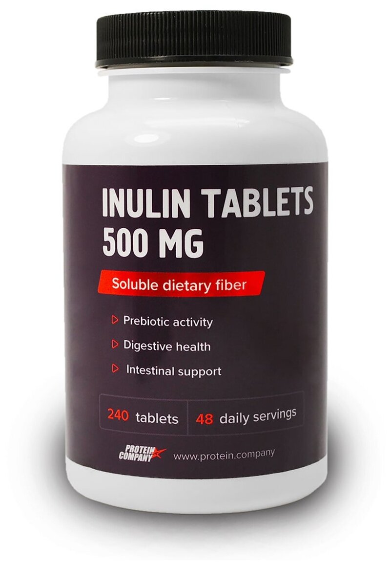 Inulin tablets 500 mg / Инулин / Таблетки / 48 порций / 240 таблеток