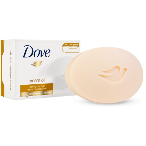 Dove Крем-мыло кусковое Драгоценные масла, 100 мл, 100 г dove крем мыло увлажняющее и питающее объятия нежности pink 135 г х 4 шт крем мыло кусковое туалетное дав