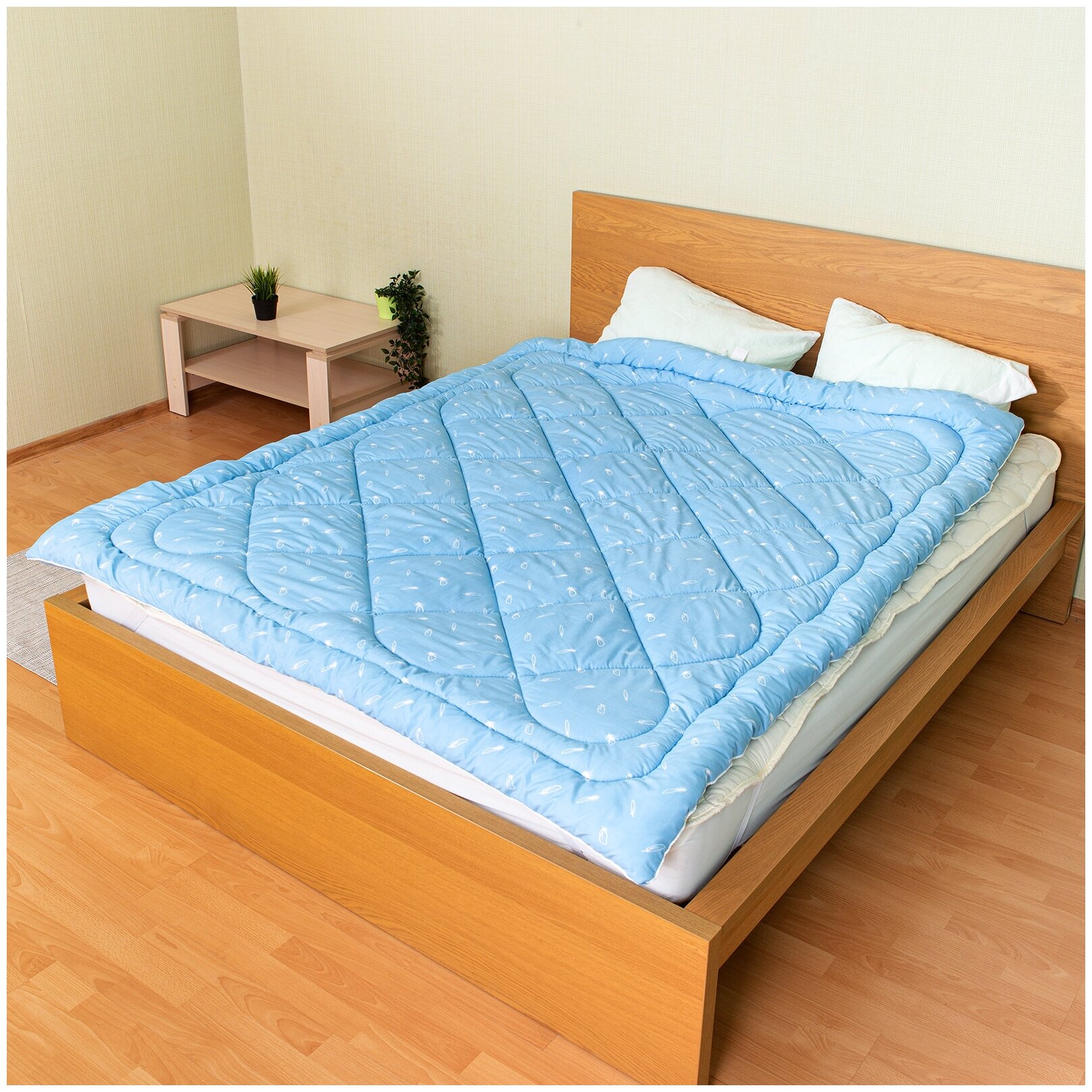 Одеяло VERAMENTE 2-спальный 175x205 см, Всесезонное, Зимнее, с наполнителем Полиэфирное волокно - фотография № 5