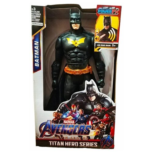 Фигурка супер героя Бетмен 30см. со световыми и звуковыми эффектами /Titan Hero series BATMAN/Фигурка Мстители Бетмен 30см. фигурка супер героя черная пантера 30см со световыми и звуковыми эффектами titan hero series black panther фигурка мстители черная пантера 30см