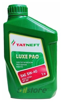 Моторное масло Татнефть LUXE PAO 5W-40, 1л