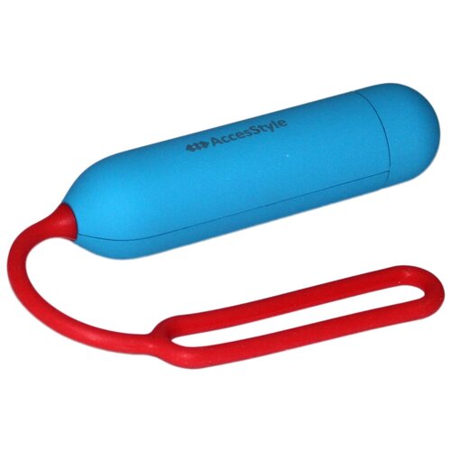 Универсальный внешний аккумулятор AccesStyle Z019 2600 мАч синий Прорезиненный водонепроницаемый корпус с кронштейном Выход USB 5B1А 39900₽