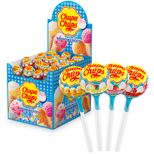 Карамель Chupa Chups Мороженое 100 шт. по 12г.