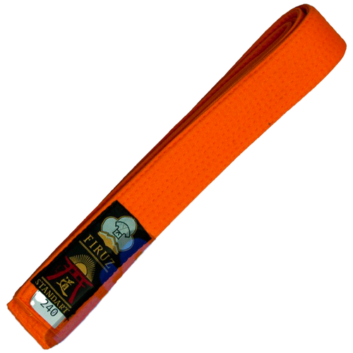 фото Пояс для кимоно firuz фируз оранжевый 280 см.