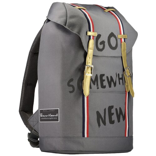 фото Рюкзак brunovisconti® городской серый «новые места» арт. 12-011-011/05 bruno visconti