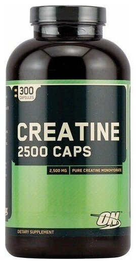 Optimum Nutrition Creatine Monohydrate 2500 Caps 300 капсул