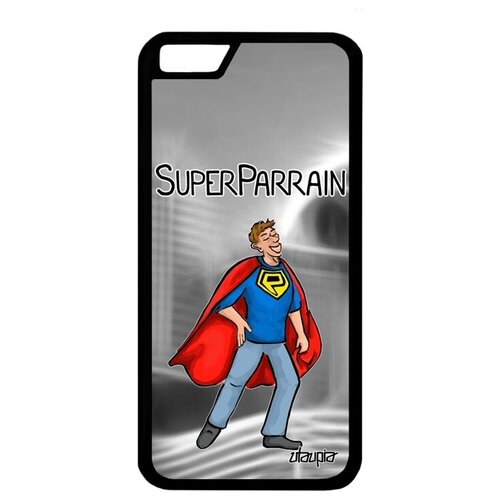 фото Простой чехол для // apple iphone 6s // "суперкрестный" крестины комичный, utaupia, серый