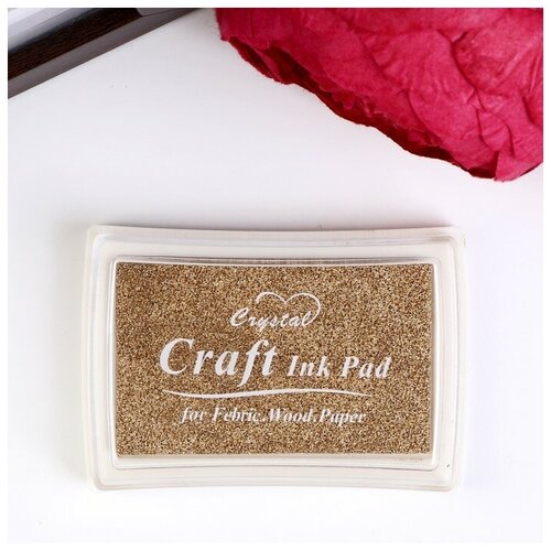 фото Штемпельная подушка "золотая" 7.7х5.2х1.8 см 279194 сима-ленд