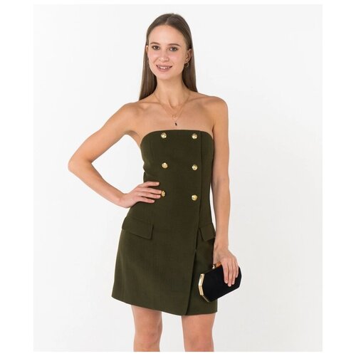 фото Платье t-skirt, размер 46, хаки
