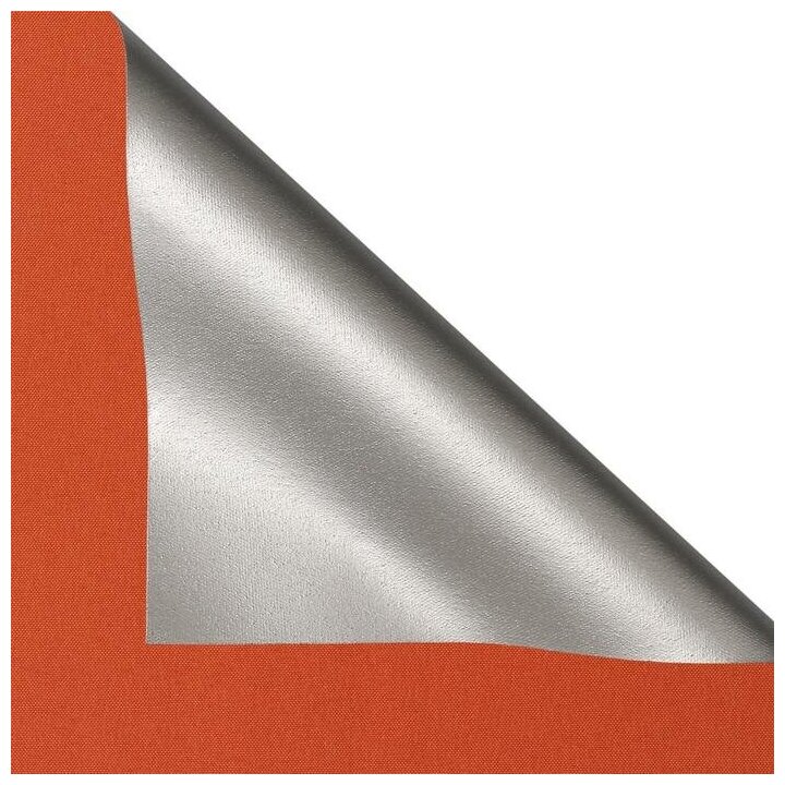 Штора рулонная блэкаут Silver 70х160 см на окно оранжевый - фотография № 9