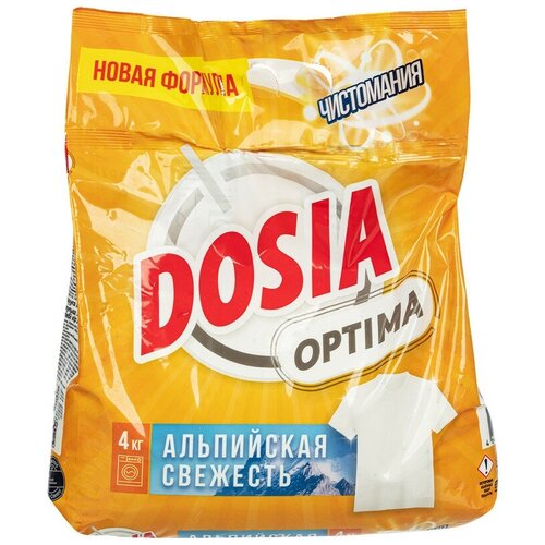 Порошок стиральный DOSIA Optima автом Альпийск свеж 4 кг, 1 шт.