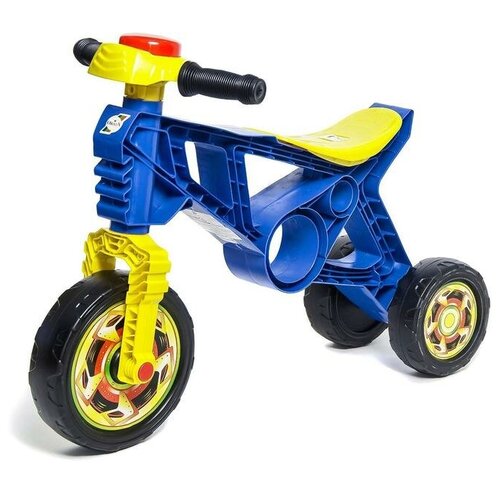Купить Каталка-мотоцикл трехколёсный, цвет синий, RecoM