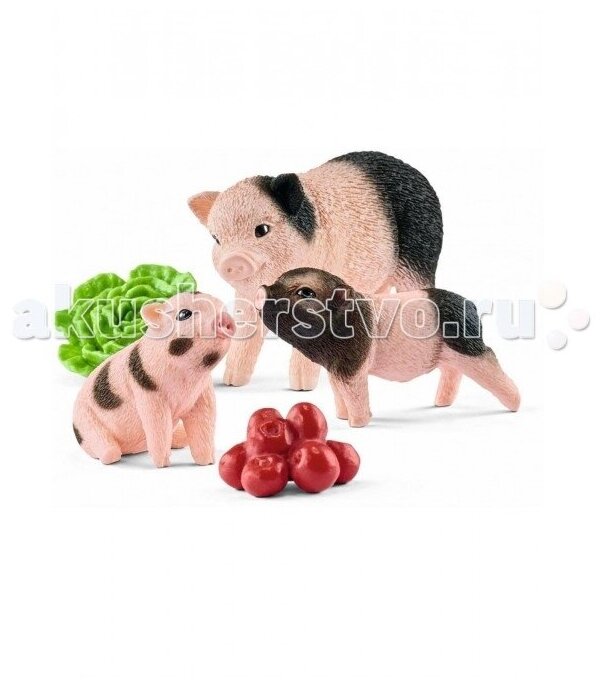 Игровой набор Schleich Farm World Мама свинья с поросятами - фото №7