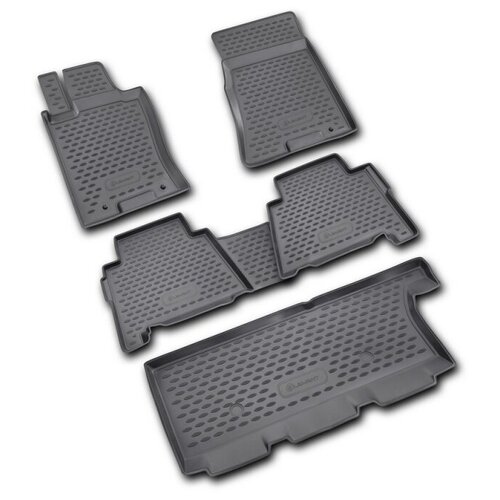 фото Коврики в салон kia mohave 10/2009->, 5 шт. (полиуретан) nlc.25.29.210k 18021