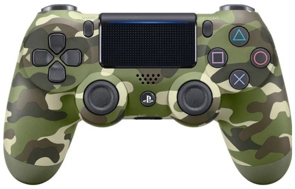 Геймпад Sony PlayStation беспроводной DualShock 4 v2 Green Camouflage (CUH-ZCT2E)