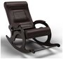 Кресло-качалка с подножкой для дома и дачи ткань Экокожа 64X90 см.