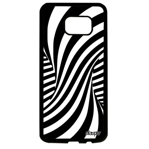 фото Ударопрочный чехол на смартфон // galaxy s7 edge // "иллюзия торнадо" воронка дизайн, utaupia, черный