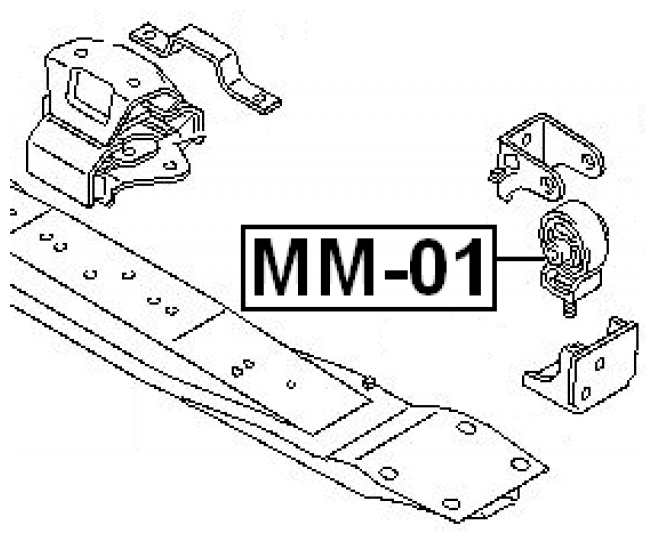 Подушка раздатки Febest MM-01