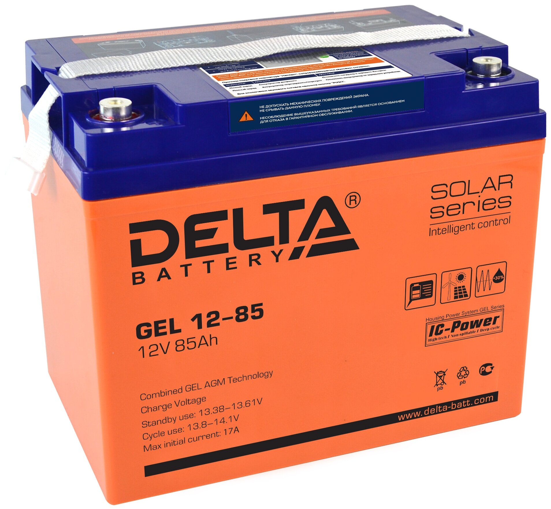 DELTA Аккумулятор Delta GEL 12-85