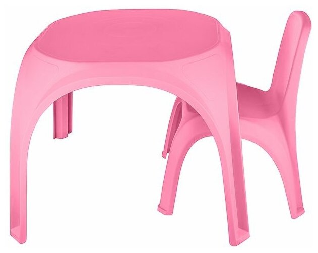 Комплект "стол 1 штука + стул 1 штука" KETT-UP осьминожка детский, KU265, пластиковый, розовый