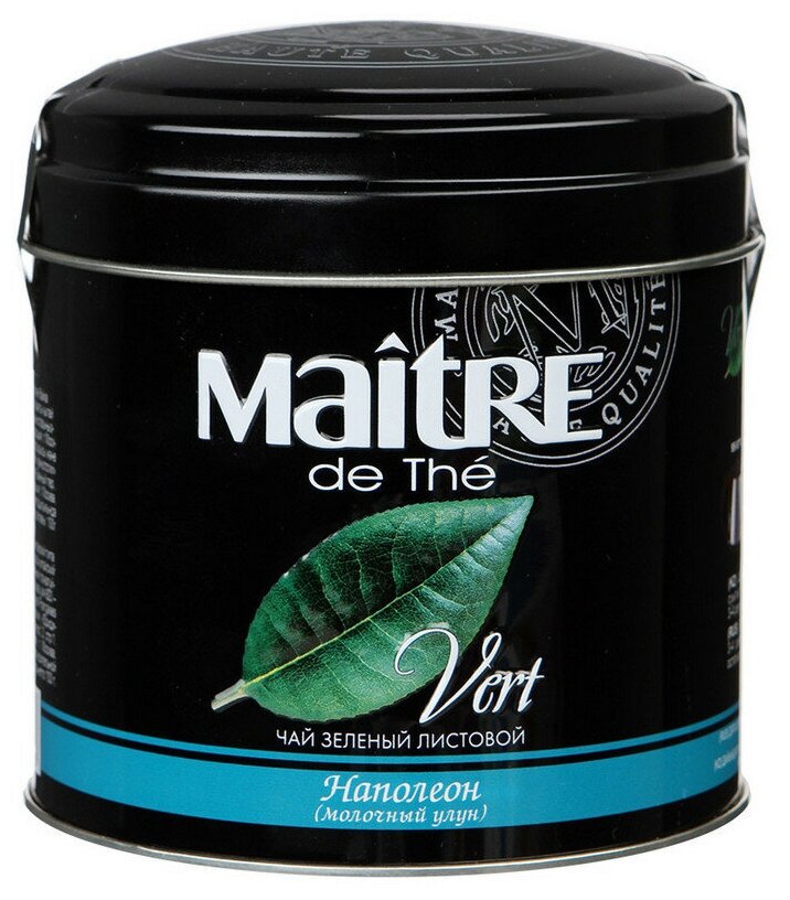 Чай Maitre Наполеон листовой зел.100г ж/б - фотография № 1