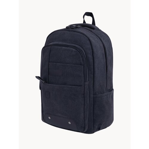 Рюкзак (ранец) мужской, школьный, подростковый городской Brauberg Пульс 20 л, холщовый, 2 отделения, 44х30х14 см, темно-серый, 225296