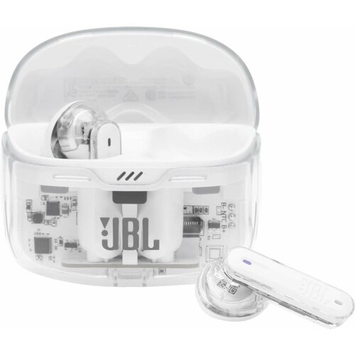 Гарнитура вкладыши JBL Tune Beam Ghost белый беспроводные bluetooth в ушной раковине JBLTBEAMGWHTAS 10888₽