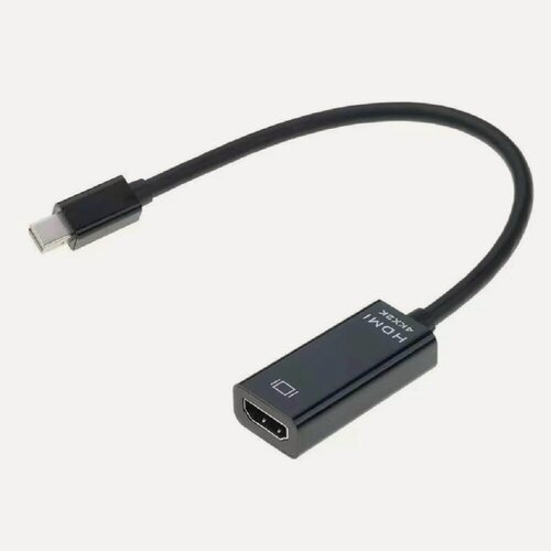 Изображение товара Bion Кабель переходник mini DisplayPort - HDMI, 20M-19F, 4k@30Hz, 15см, черный BXP-A-mDPM-HDMIF-015